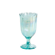 Luster Green 12.5-Ounce Pearlized Goblet, Set of 4