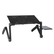 Adjustable Folding Laptop Notebook Desk + Cooling Fan Table Stand Bed Tray